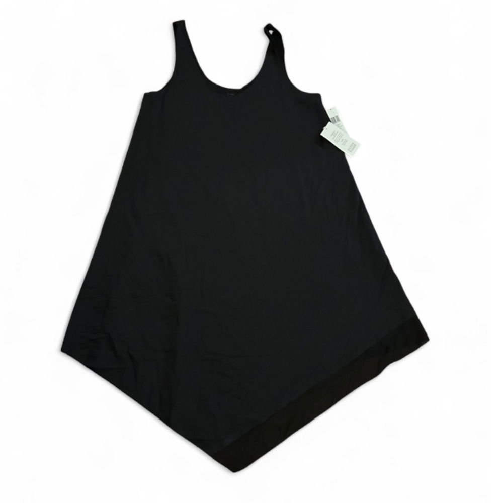 Eileen Fisher Black Asymmetrical Tank Dress
